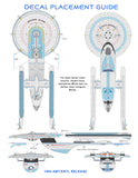 Excelsior Detail and Accent Decals - 1:1000 - [1994 AMT/ERTL Release]