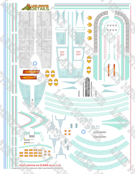 Lakota / Starship -B Detail and Accent Decals - 1:1000