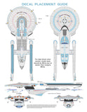 Starship -B Alternate Detail and Accent Decals (BLUE) - 1:1000
