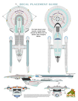 Starship-B Registry and Porthole Decals - 1:1000