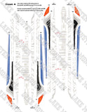 Sovereign Starship Aztec Decals 1:1400 - Early Version