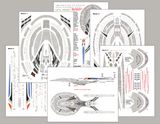Sovereign Starship Aztec Decals 1:1400 - Late Version
